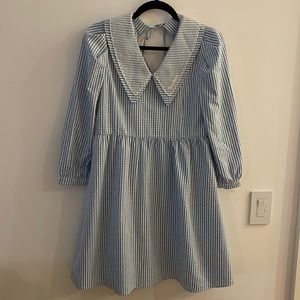 RolaRola Korean baby-doll dress size XS blue and white stripes from Korea